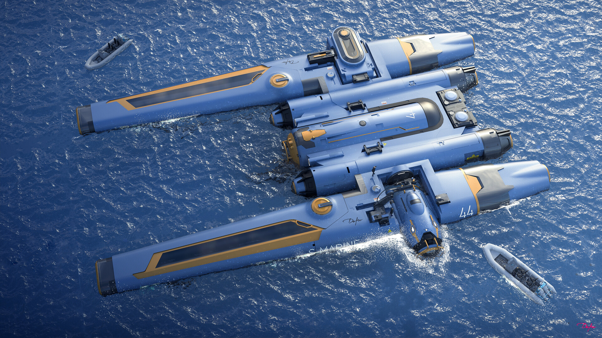 ArtStation - SUBMARINE | SPACESHIP DESIGN