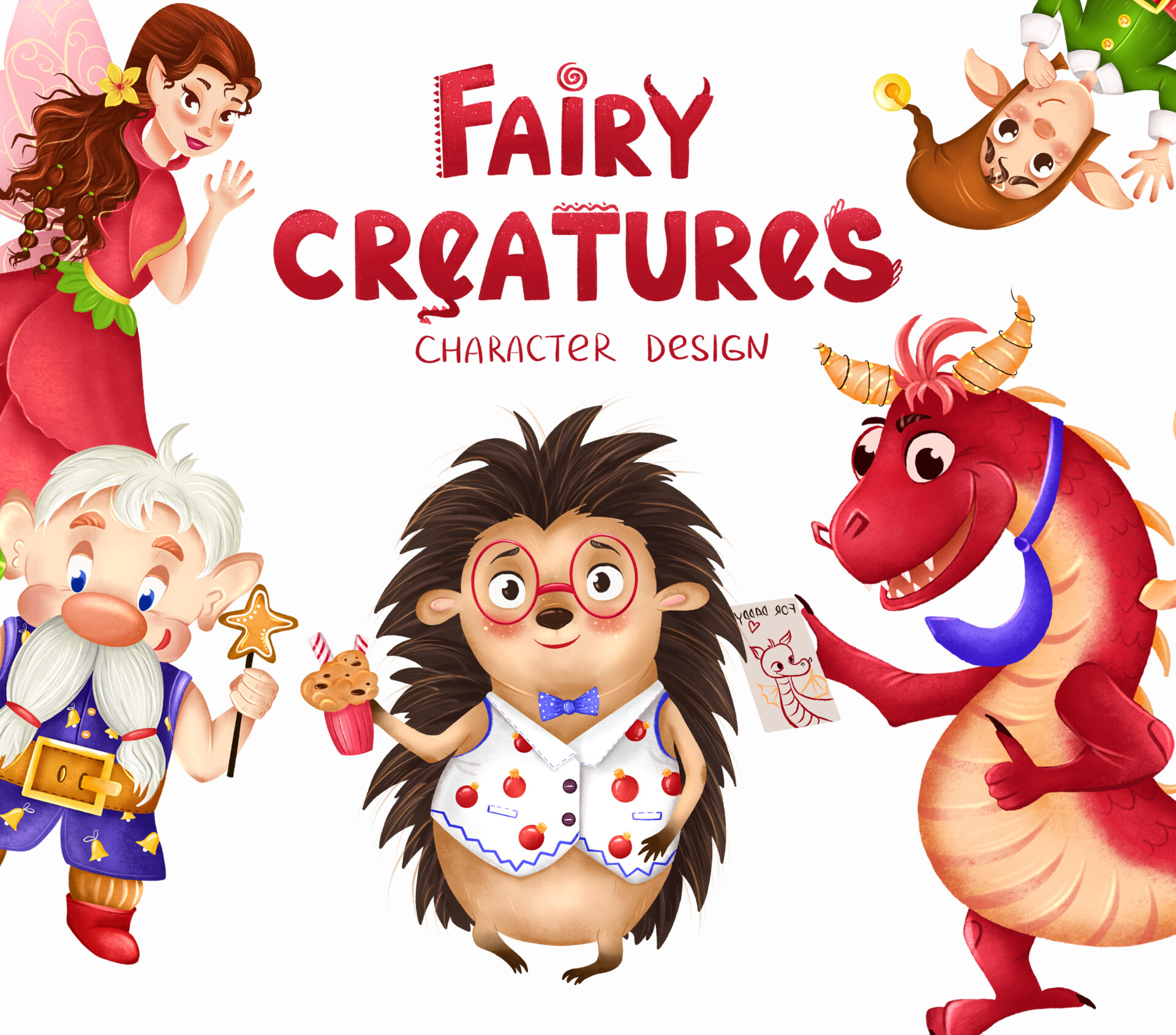 ArtStation Fairy Creatures Dragon Garden Fairy Witch And Their cute-mystical-dragon-creatures-on-craiyon