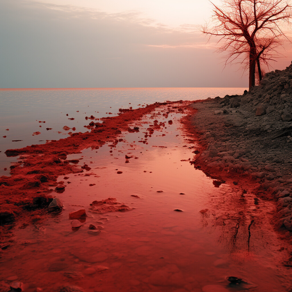 Deep Red Lake