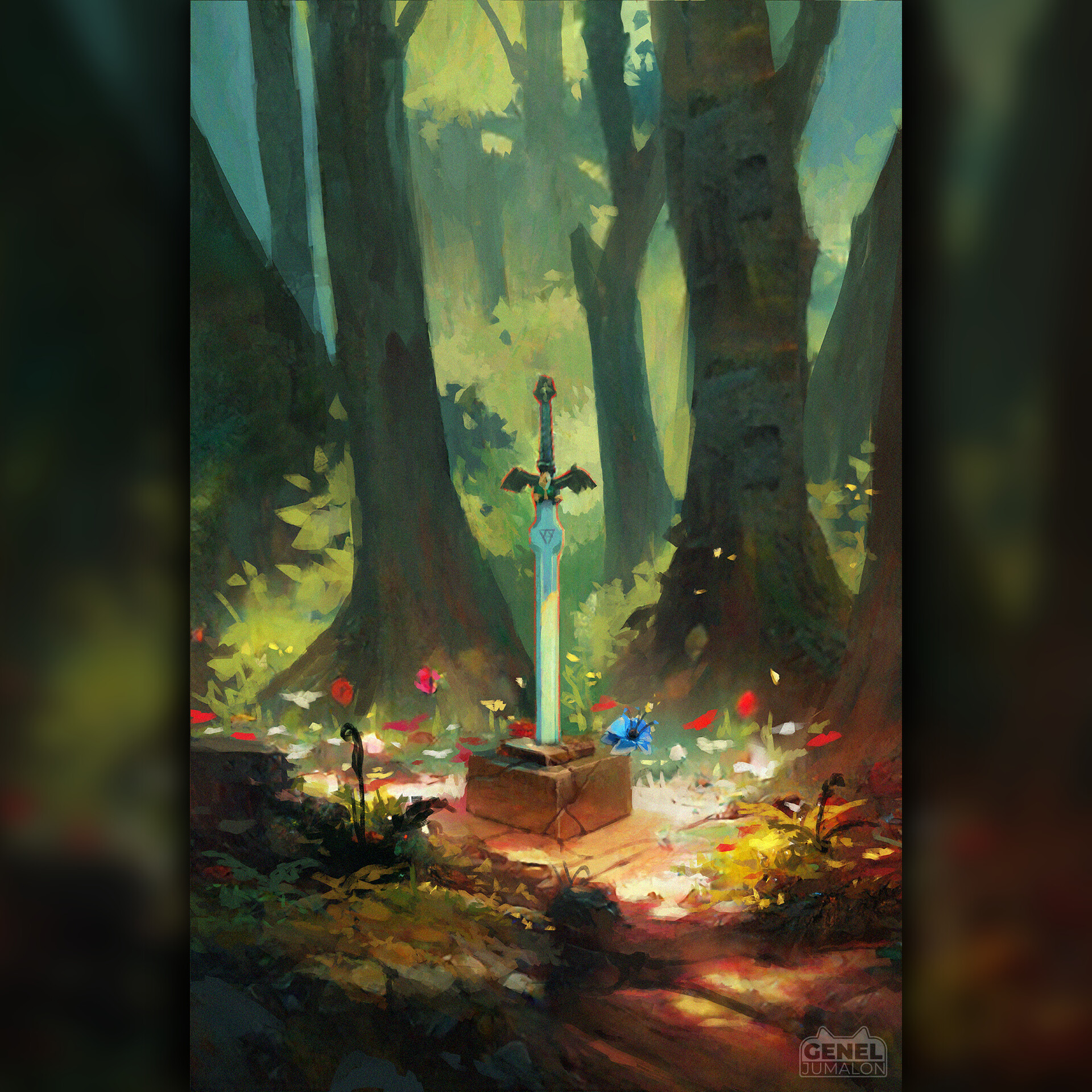 ArtStation - Master Sword - The Legend of Zelda : Breath of the Wild  (Fanart)