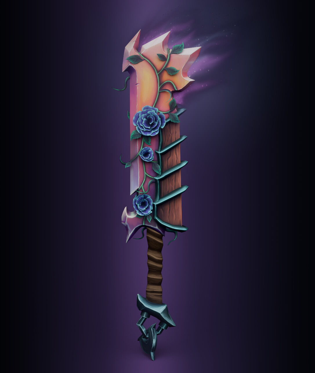 ArtStation - Rose Blade - Stylised Sword