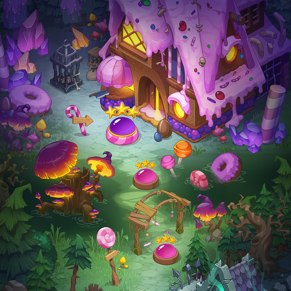 artstation-the-house-of-an-evil-witch