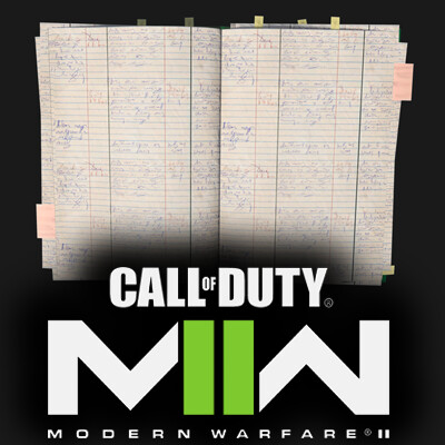 ArtStation - Call of Duty: Modern Warfare II Smuggler Notebook
