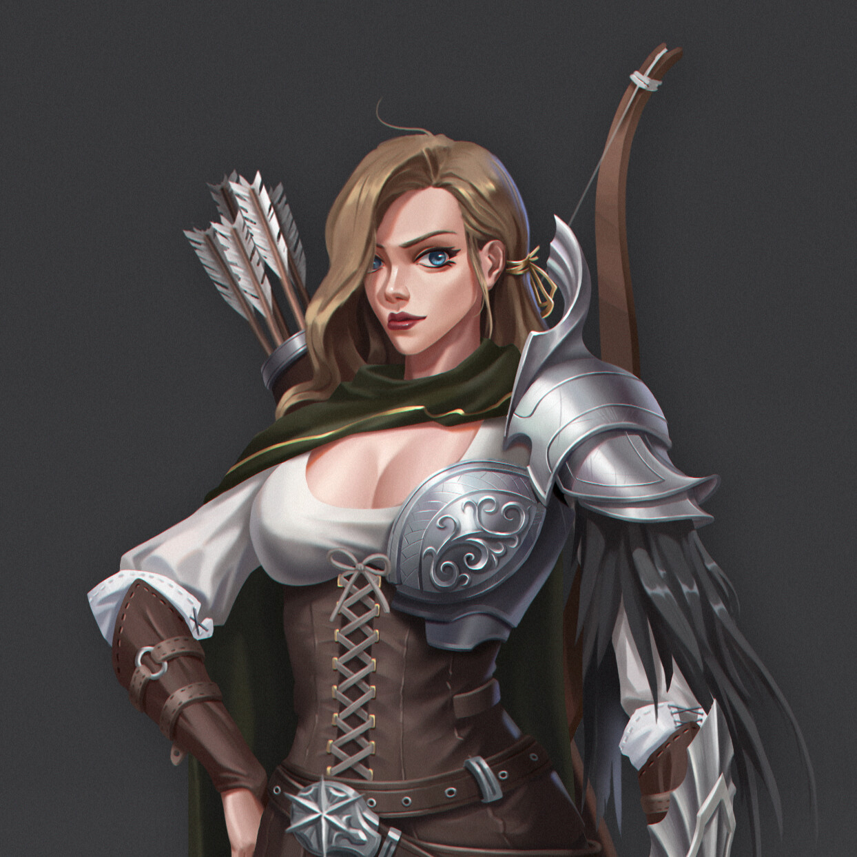 ArtStation - A light archer 轻装弓箭手