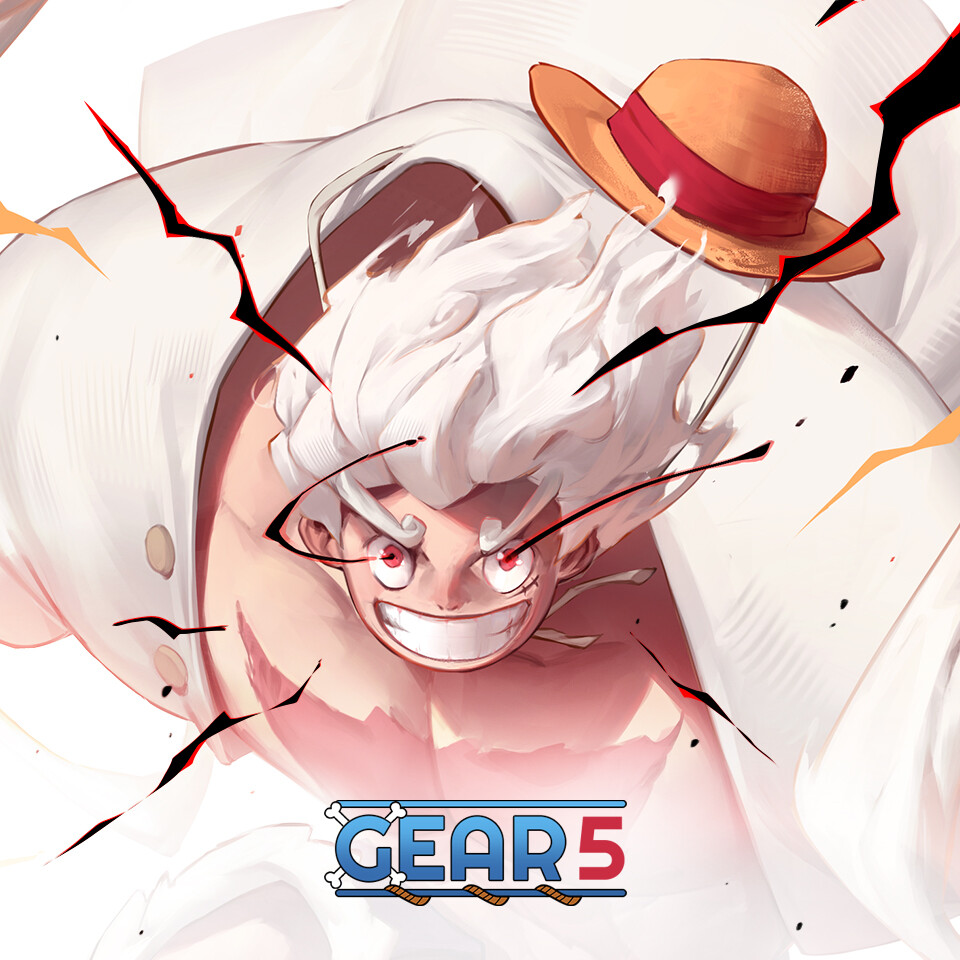 ArtStation - Gear 5: Luffy vs Kaido