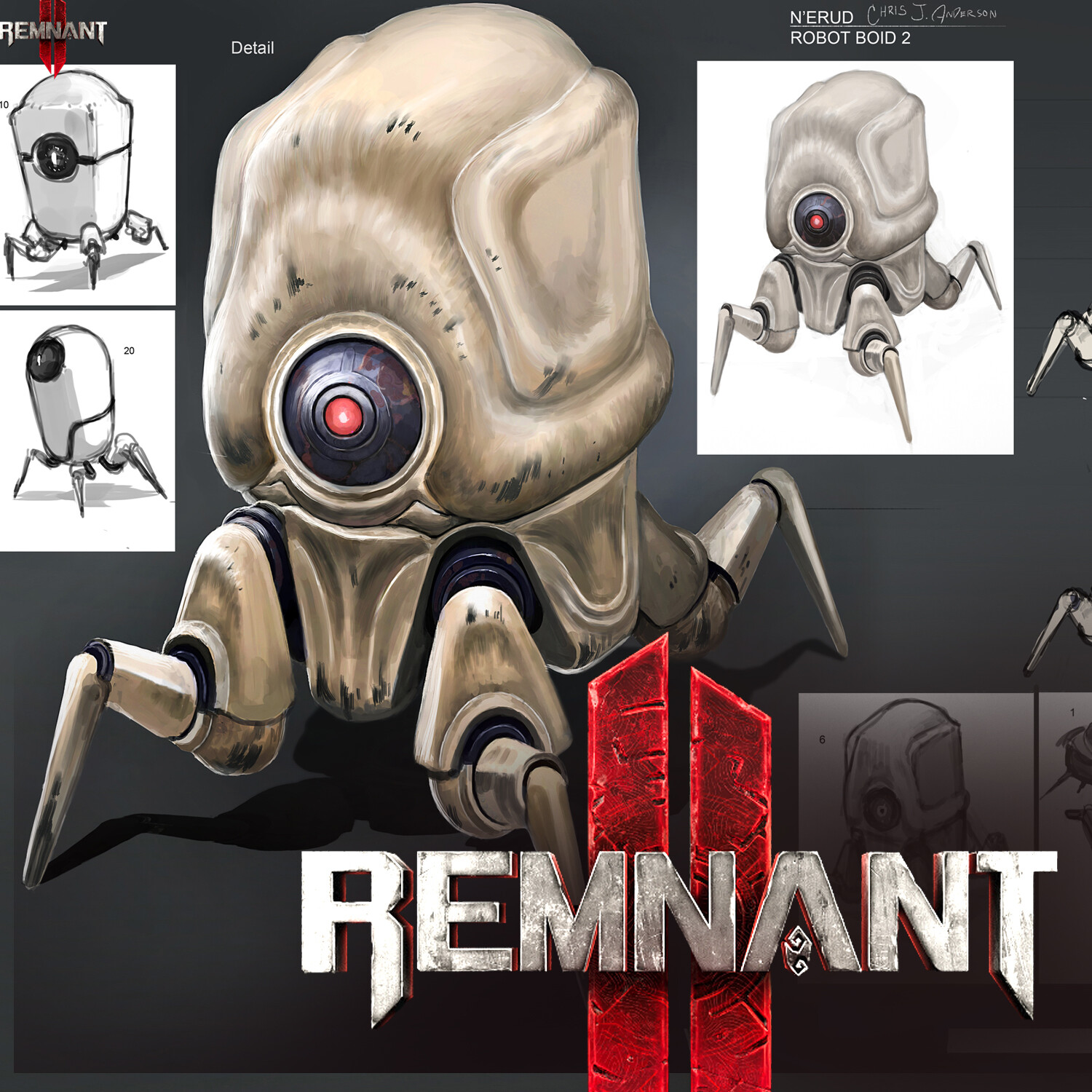 ArtStation REMNANT 2 N ERUD BOID 2   Chris Anderson Chris Anderson Nerud Boid 2 