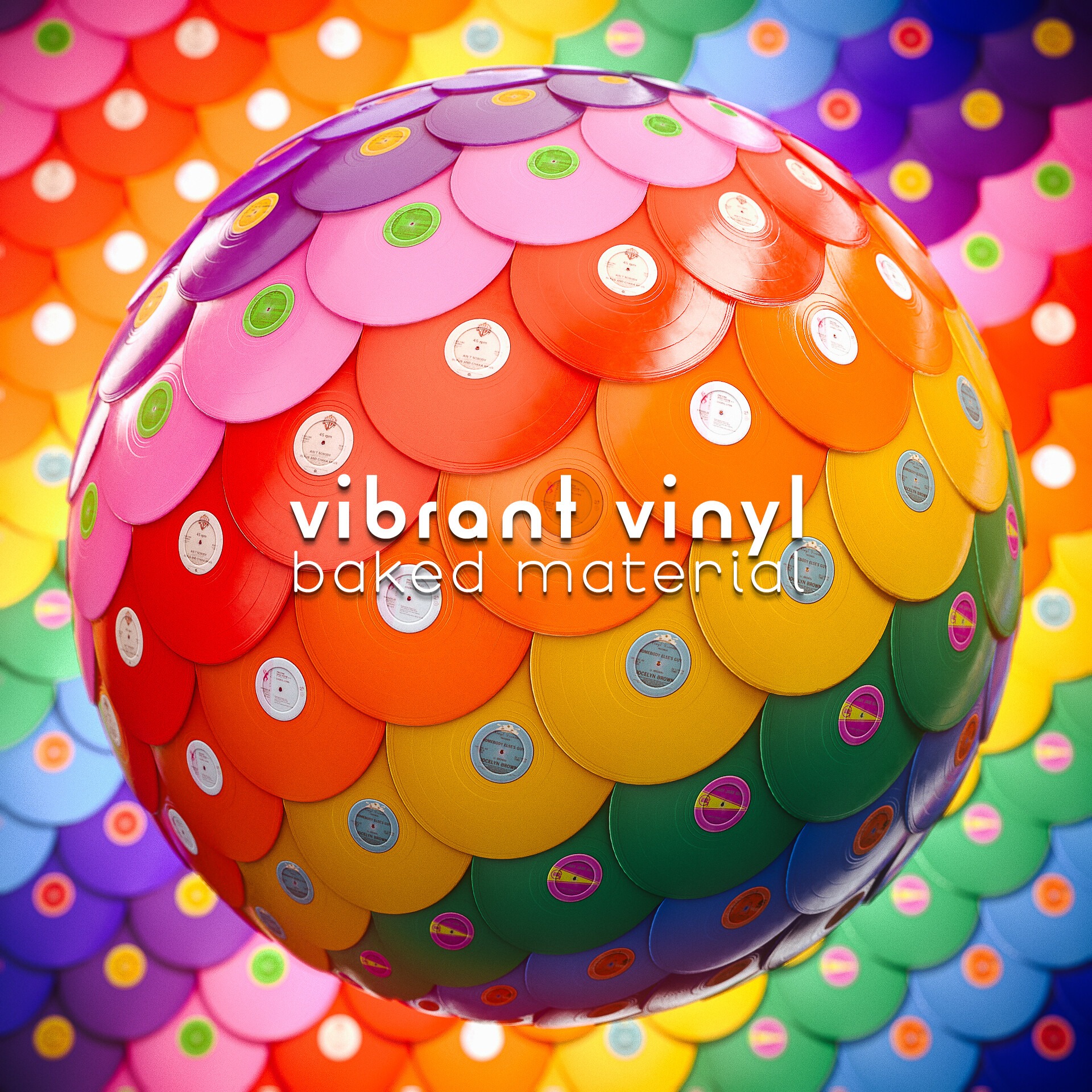ArtStation Vibrant Vinyl Baked Material