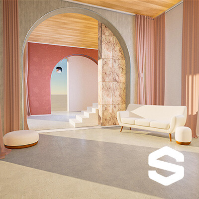 Substance 3D - Ultramarine Skies - Architecture