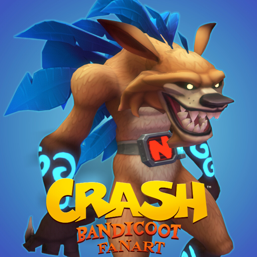 ArtStation   Crash Bandicoot   Parafox Fanart