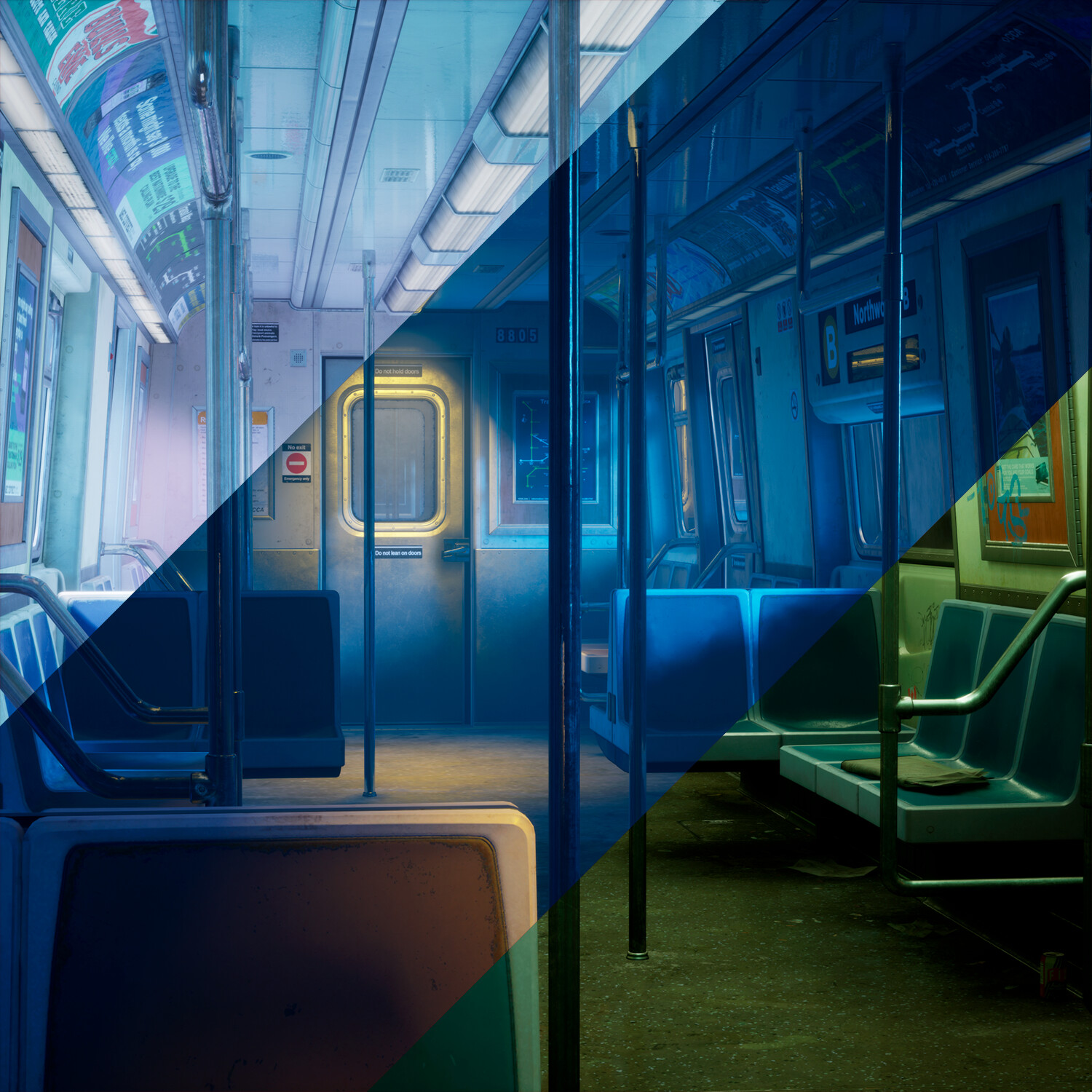ArtStation - Subway Train | Relight