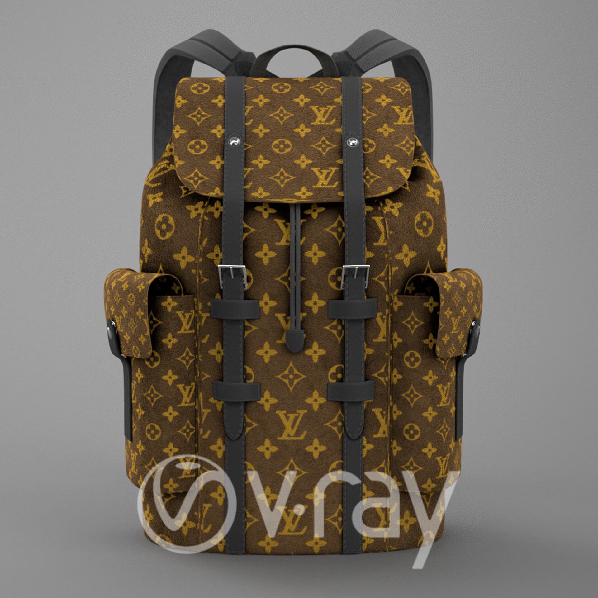 ArtStation - LOUIS VUITTON BACKPACK low-poly