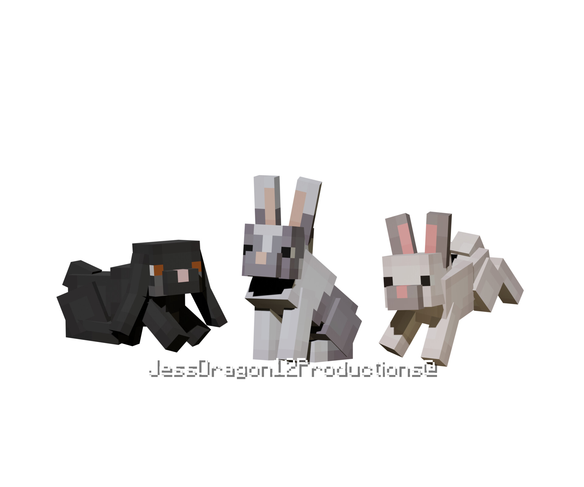 ArtStation Custom Minecraft Rabbits