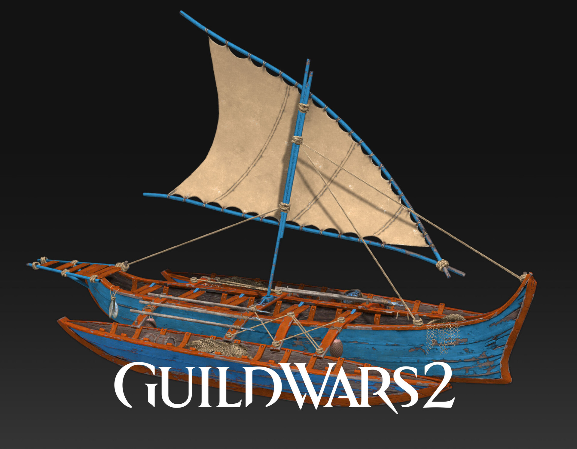 ArtStation GW2Catamaran Skiff