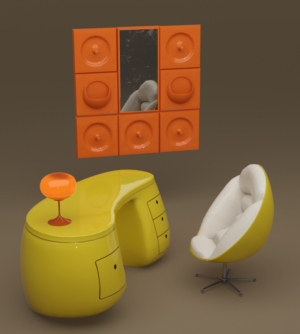 ArtStation - Space Age Furniture Pack