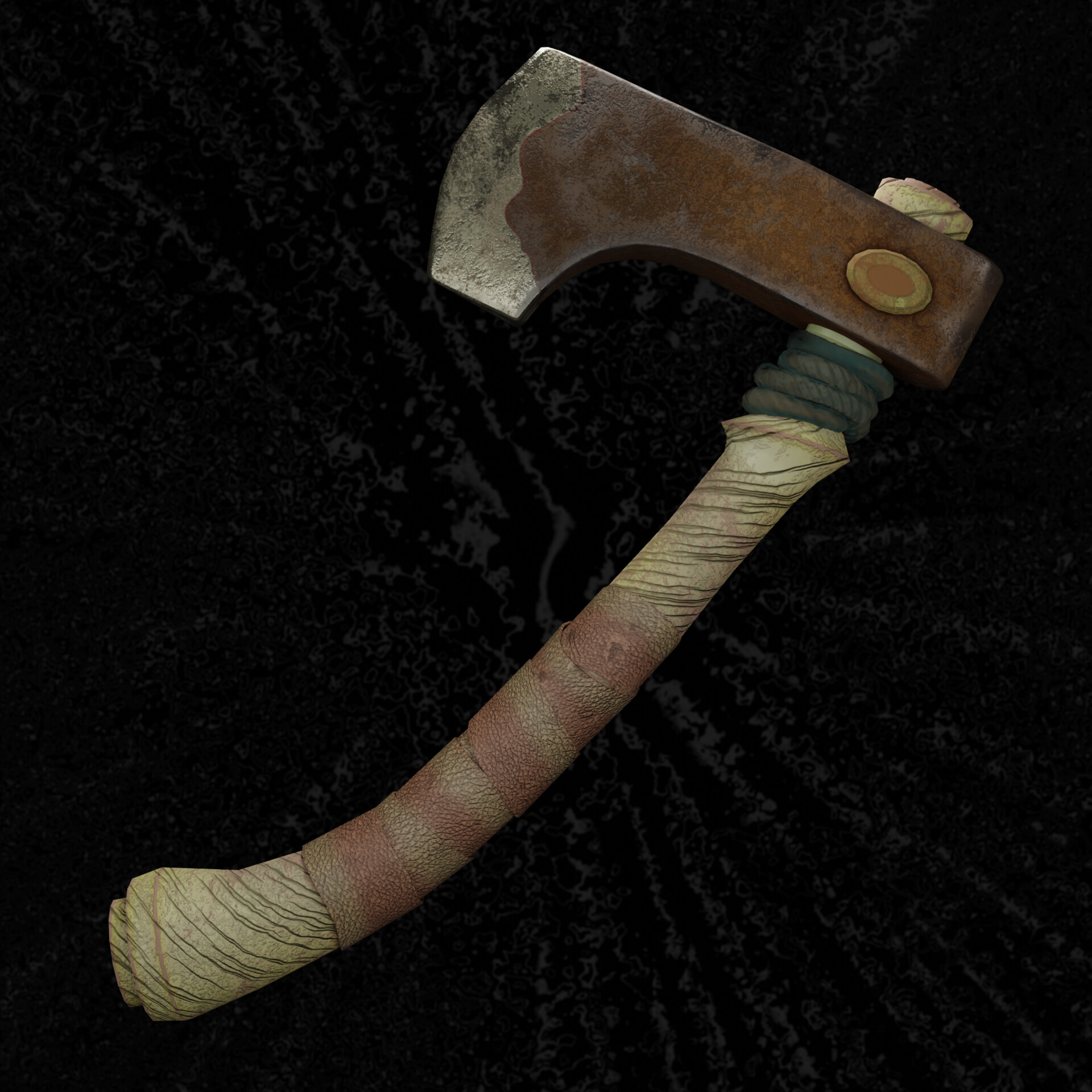 ArtStation 3D Fanart of Grounded Tools Sour Battle Axe and Termite Axe