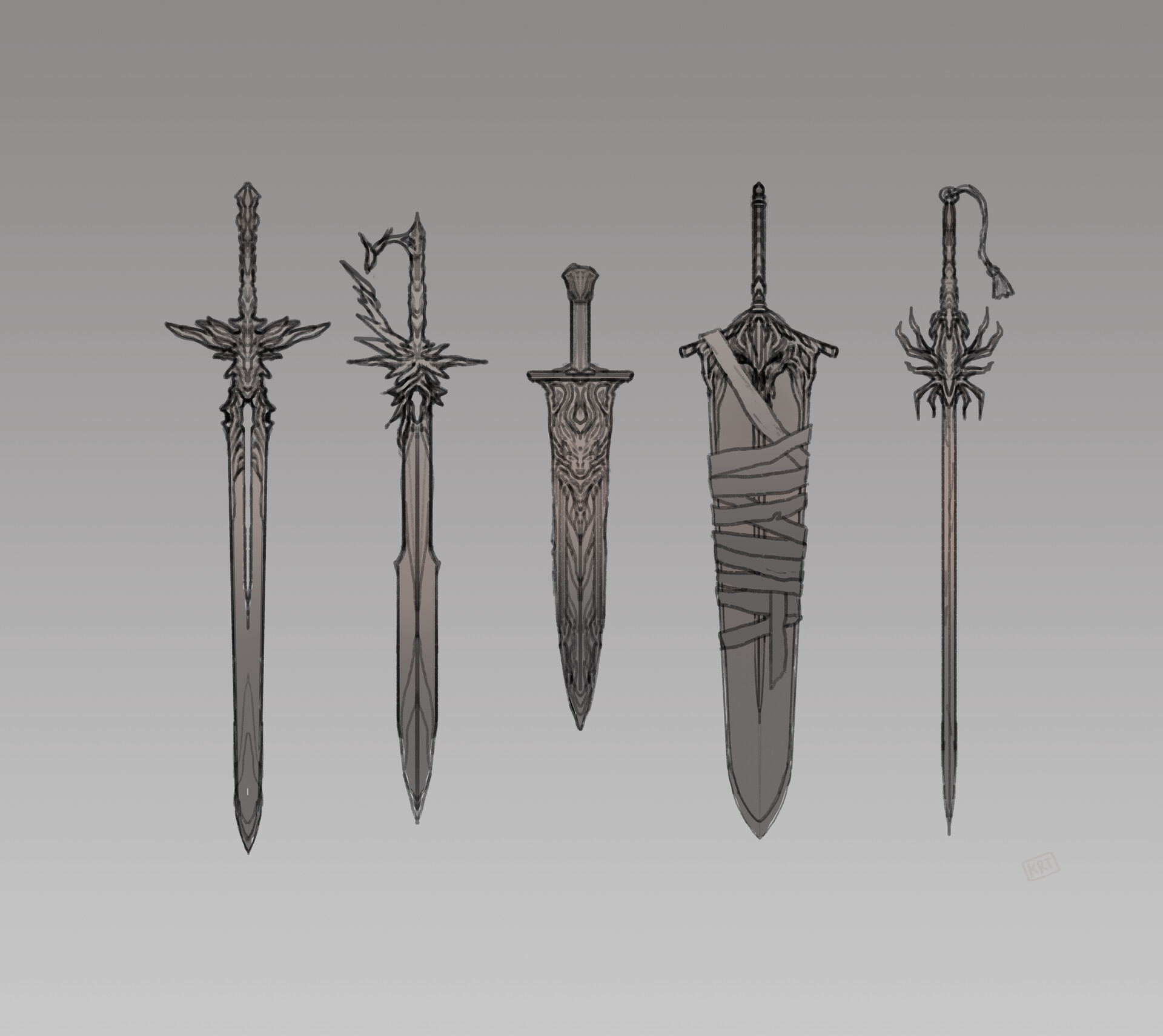 ArtStation - more cursed swords