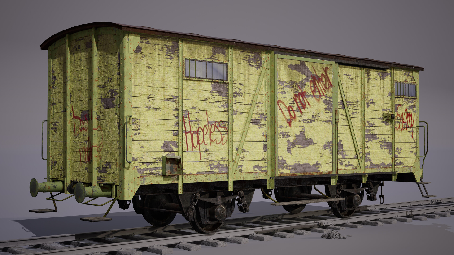 ArtStation - Old Freight Car