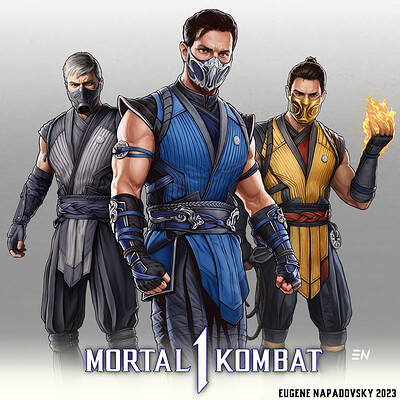 MK Art Tribute: Sub Zero from Mortal Kombat 4/Gold