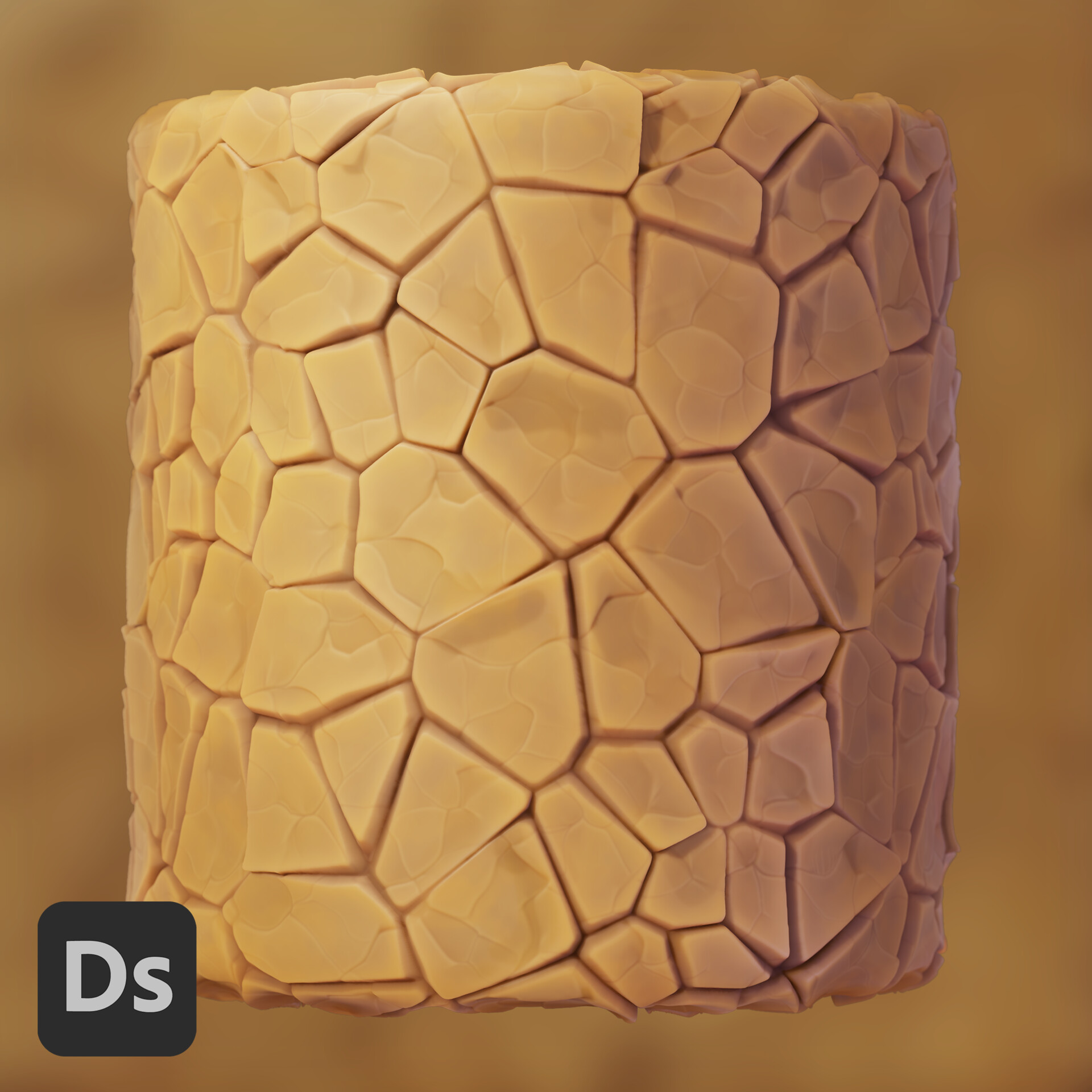 ArtStation - Stylized Dry cracked ground - Substance Designer