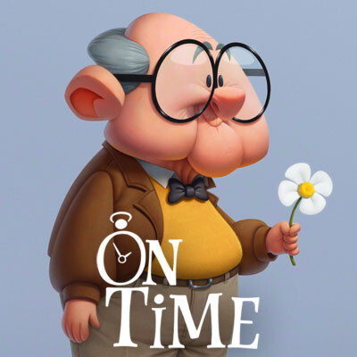 ArtStation - ON TIME, Grandpa Character Design