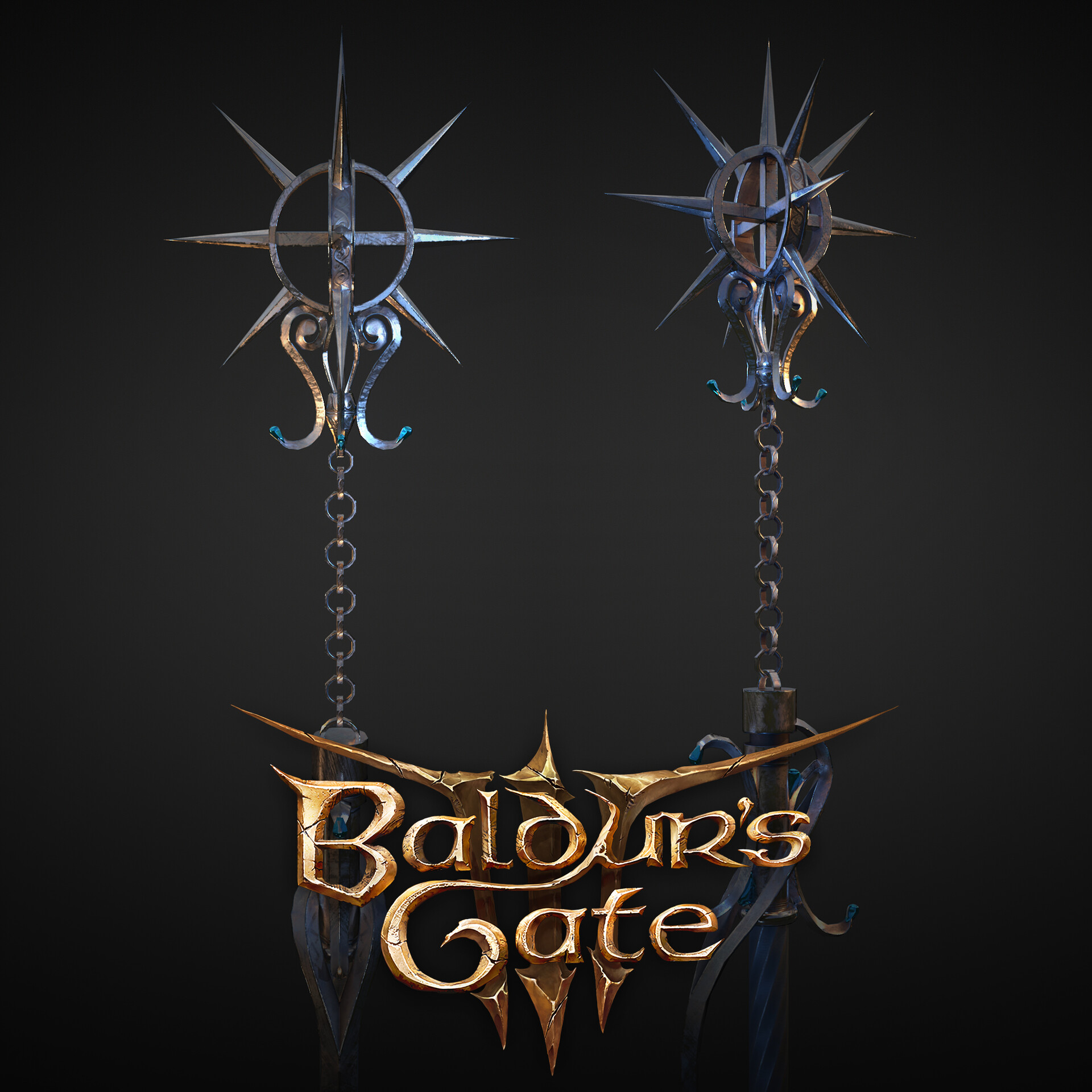 ArtStation Baldur's Gate 3 Air Myrmidon Flail