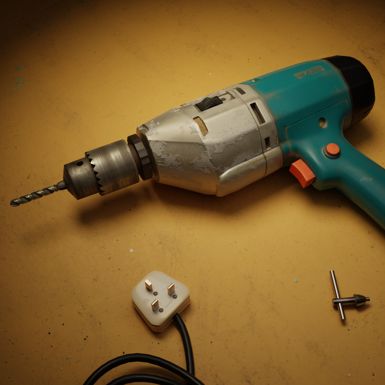 vintage Black and Decker electric drill Stock Photo - Alamy