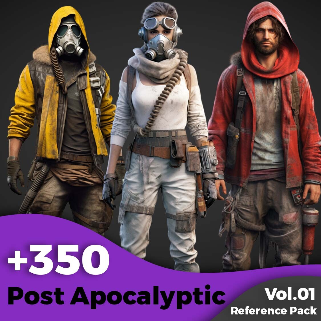 ArtStation - +350 Post Apocalyptic Characters Concept(4k)