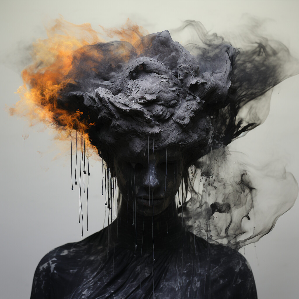 ArtStation - Burning Head