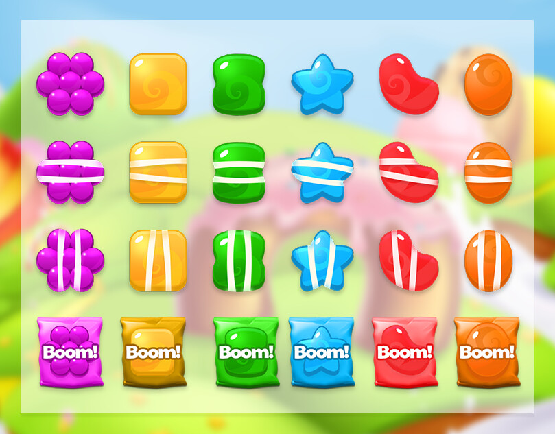 Amit ramani candy sweet game ui project