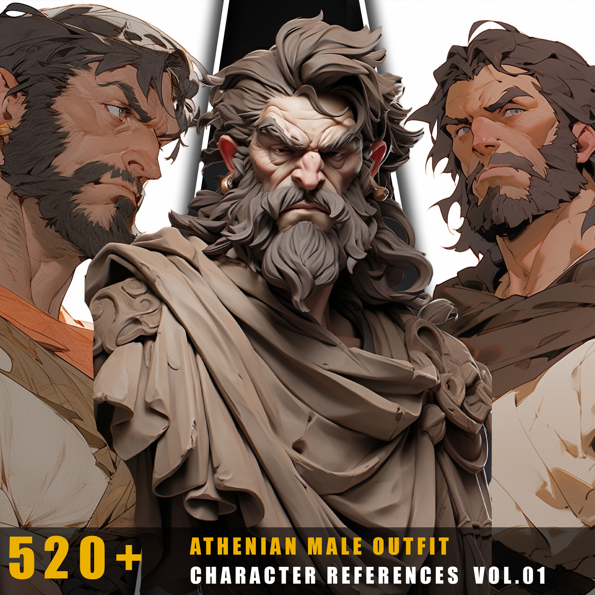 ArtStation - 520+ Athenian Male Outfit - Character References Vol.01