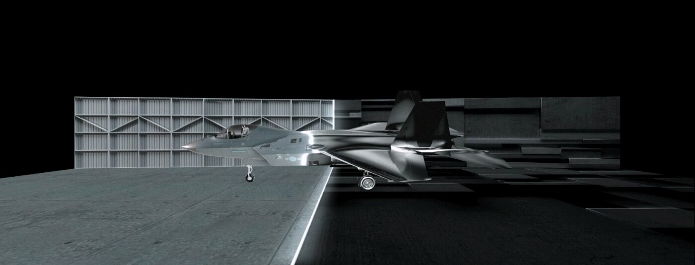 ArtStation - KF-X Fighter Plane Projection Mapping