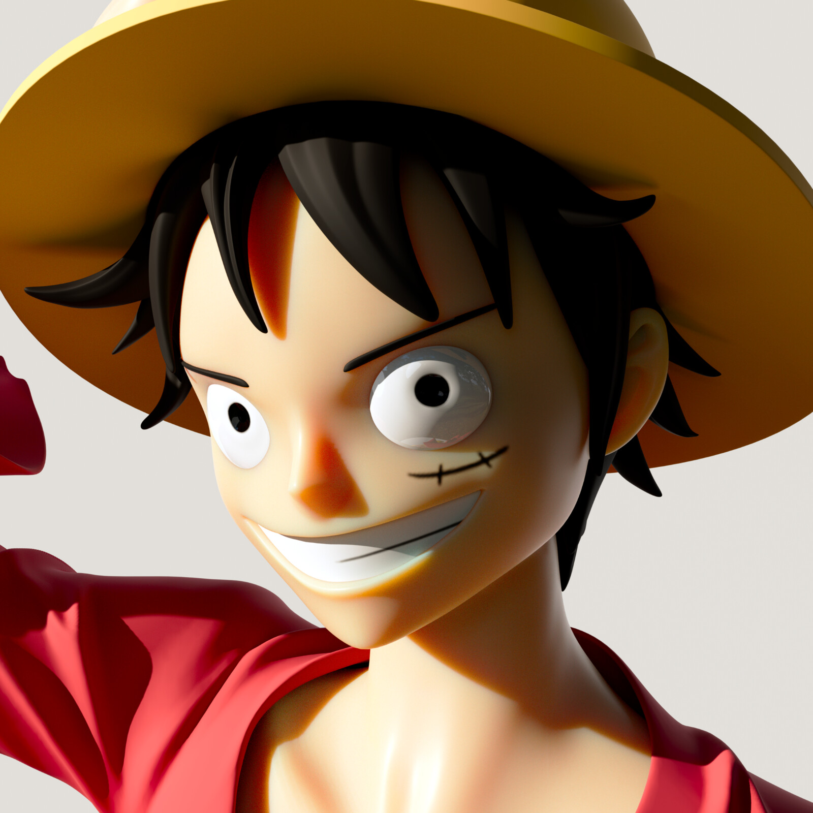 Monkey D Luffy Zbrush sculpt and 3D print