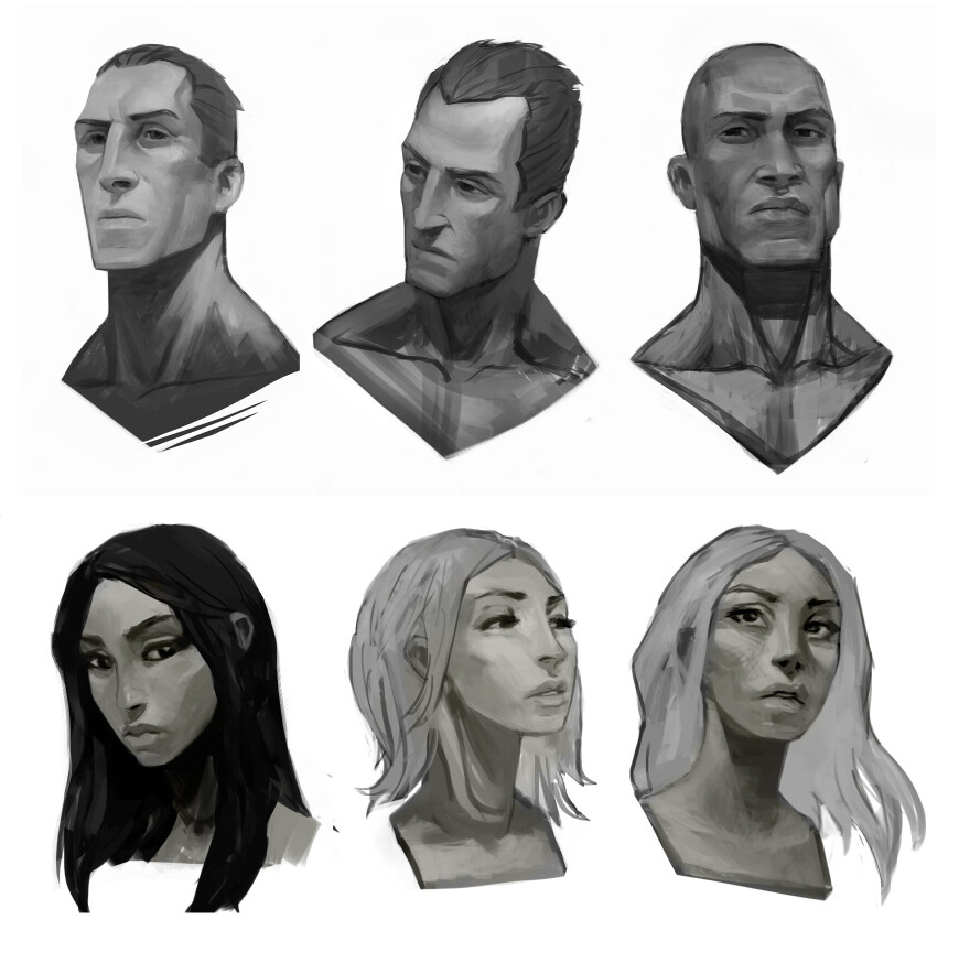 ArtStation - Head Sketches