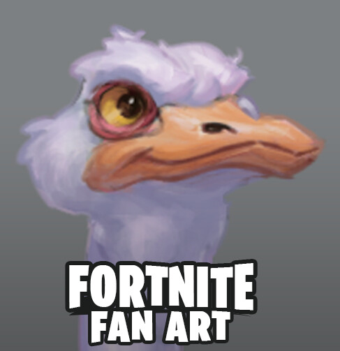 Ostrich - Fortnite Fan Art