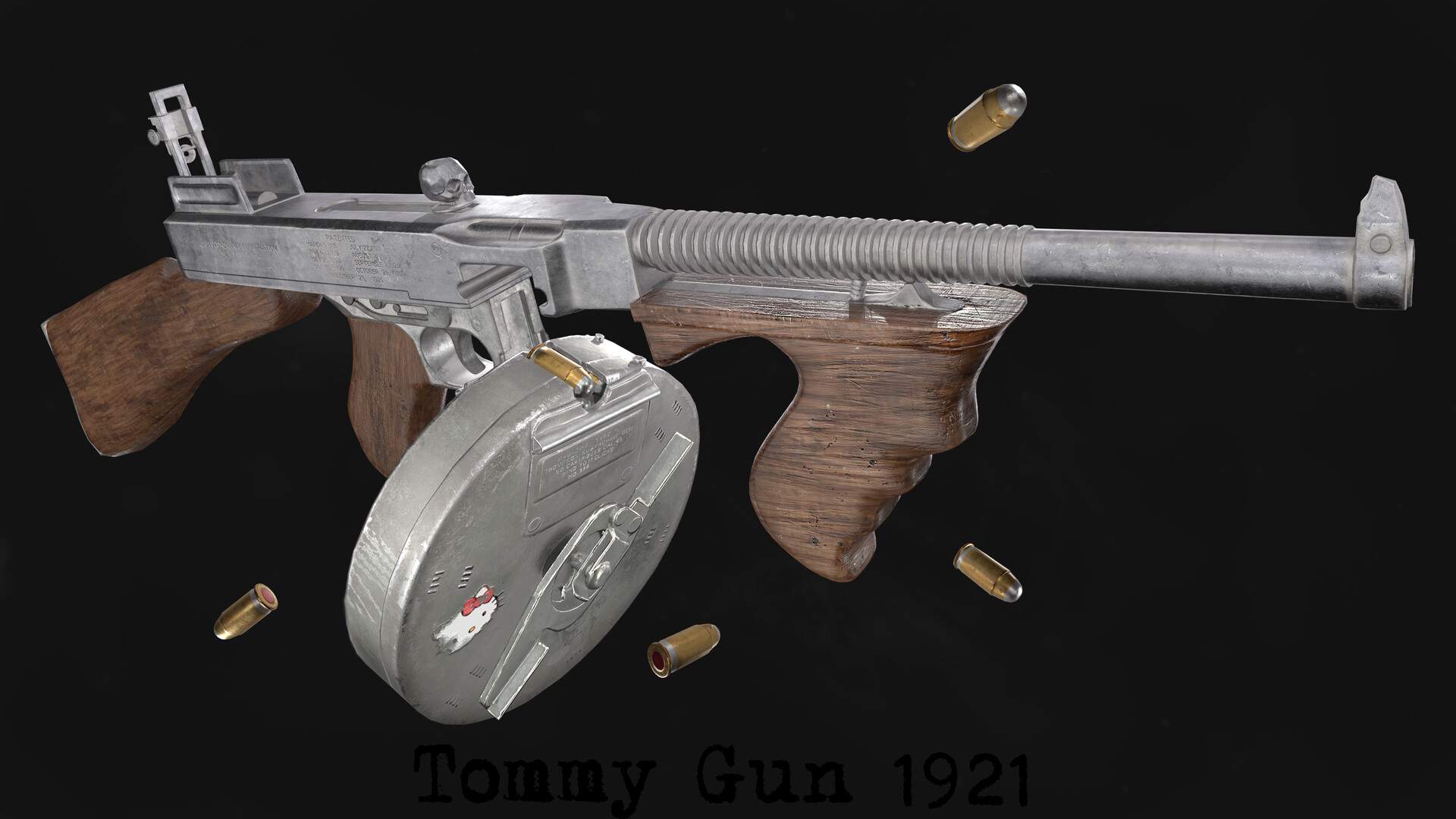 ArtStation - Thompson Submachine Gun 1921