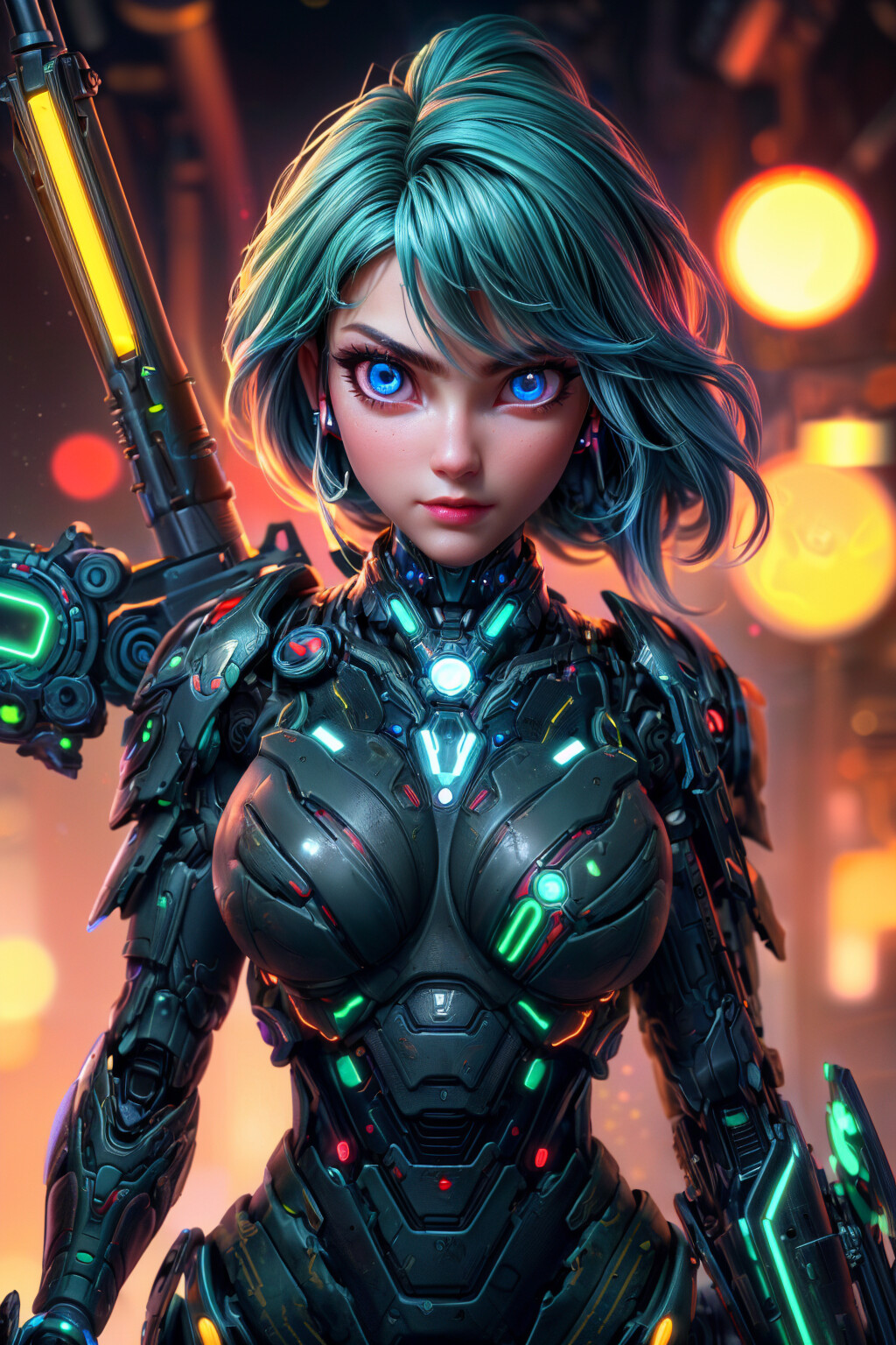 Artstation Cyborg Girl 0977