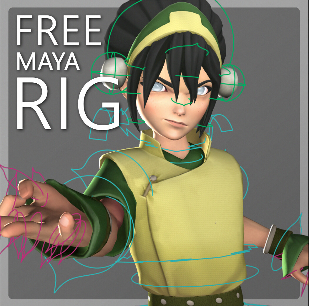 Toph | Free Animation Rig for Maya