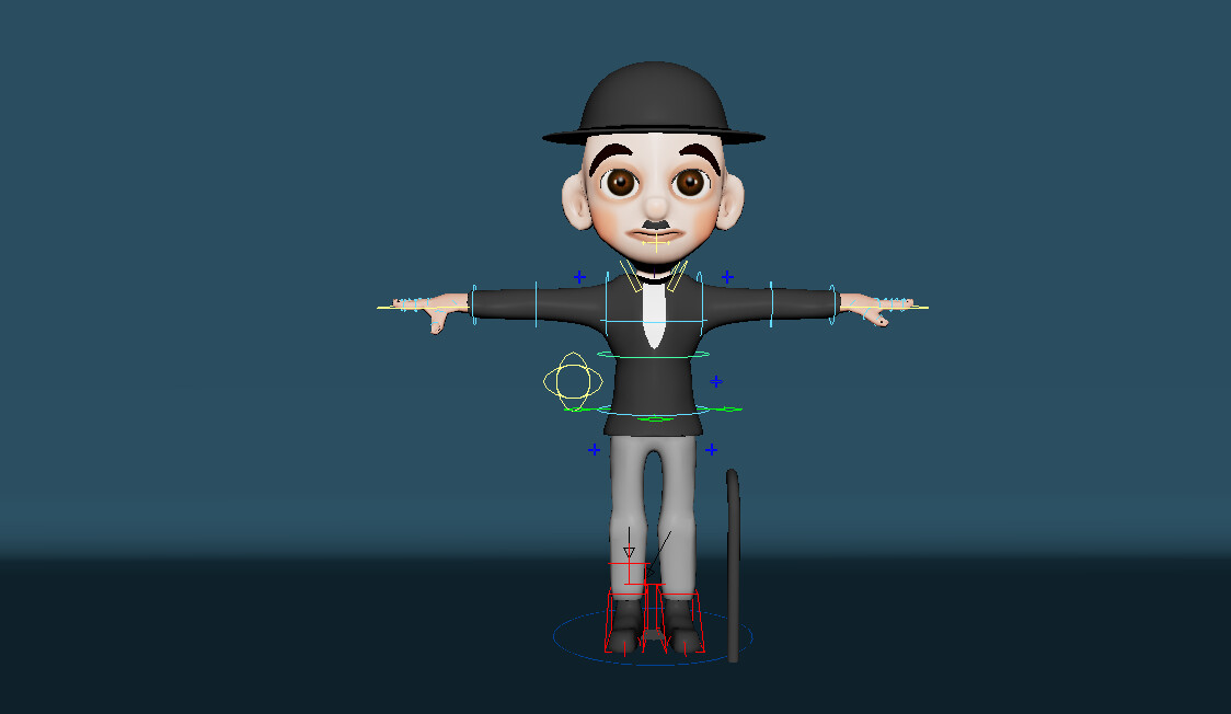 ArtStation - Charlie Chaplin Rig