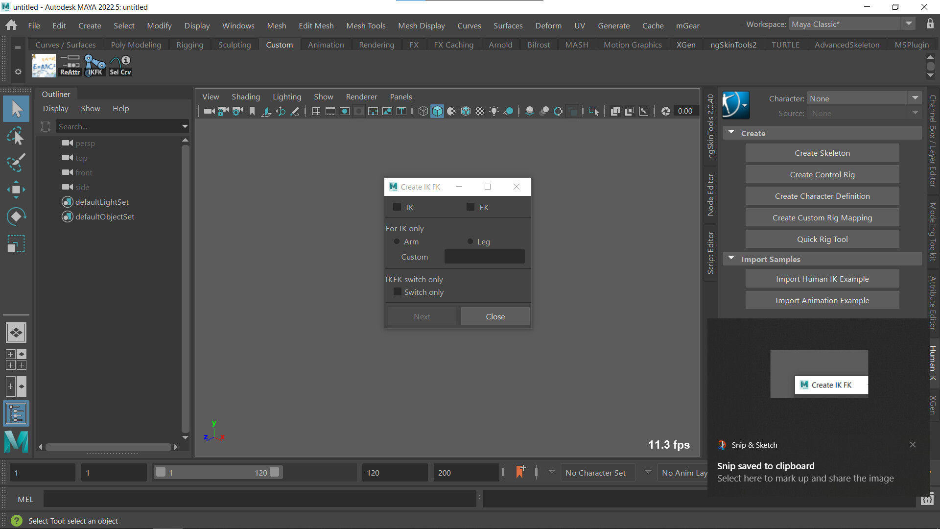 ArtStation - IK FK Chain