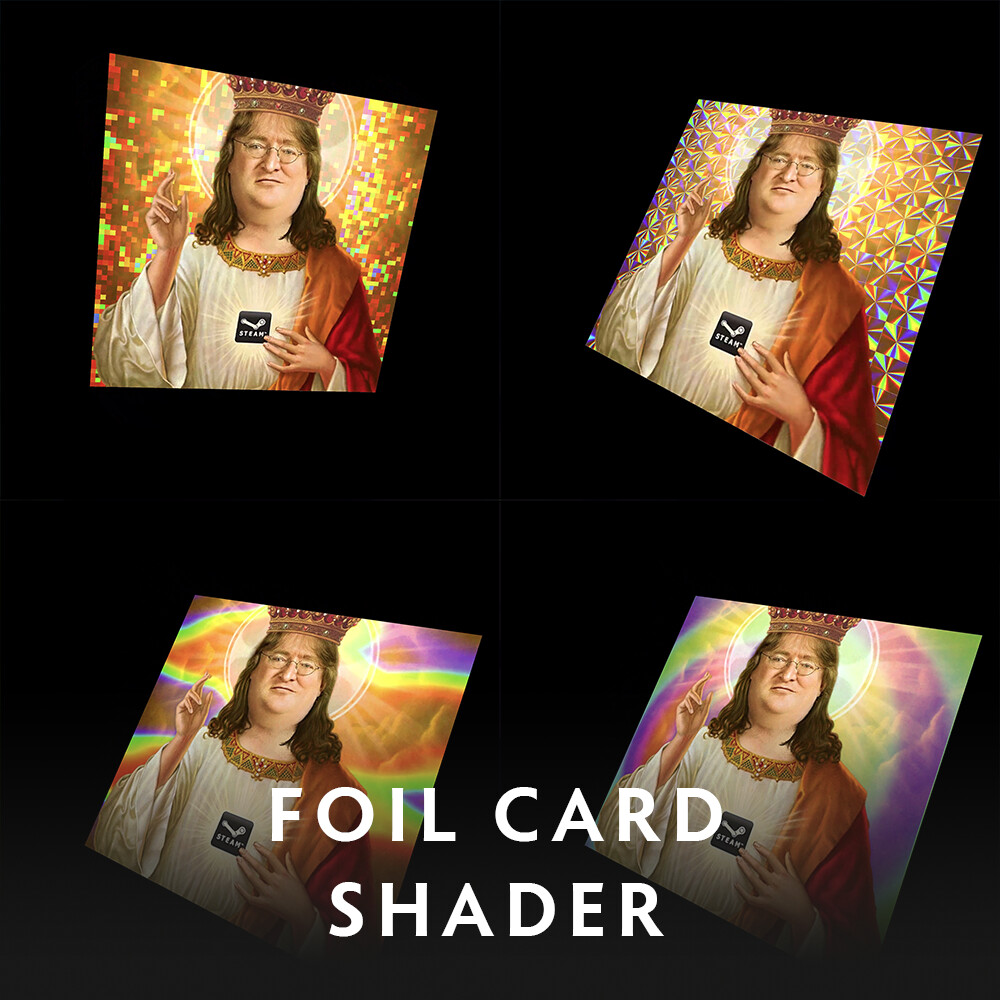Artstation foil card shader in unreal