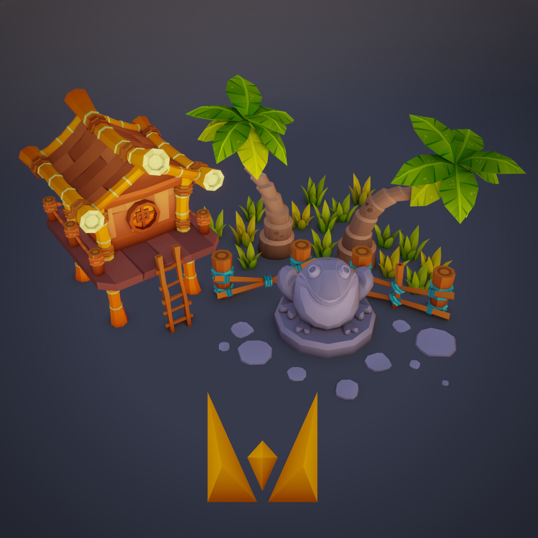 ArtStation - Stylized lowpoly assets