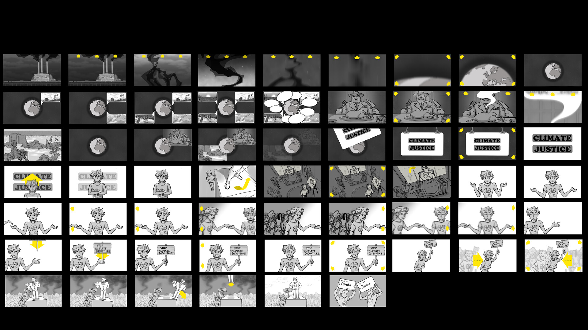 ArtStation - Storyboard: Greenpeace - Climate Justice