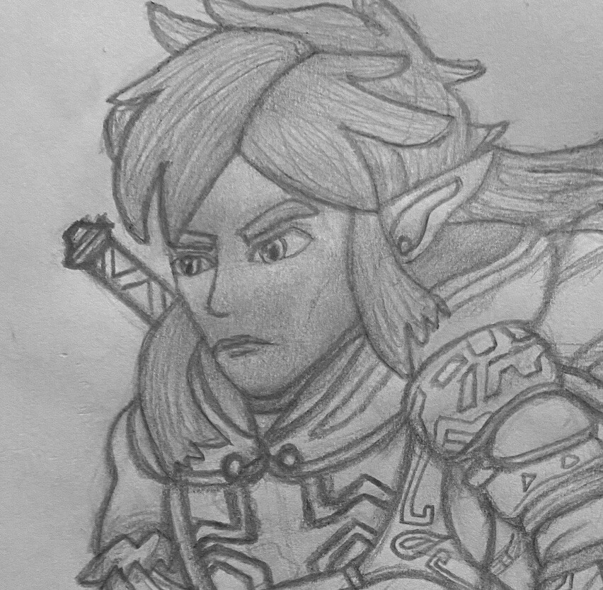 ArtStation - Link (B&W Sketch)