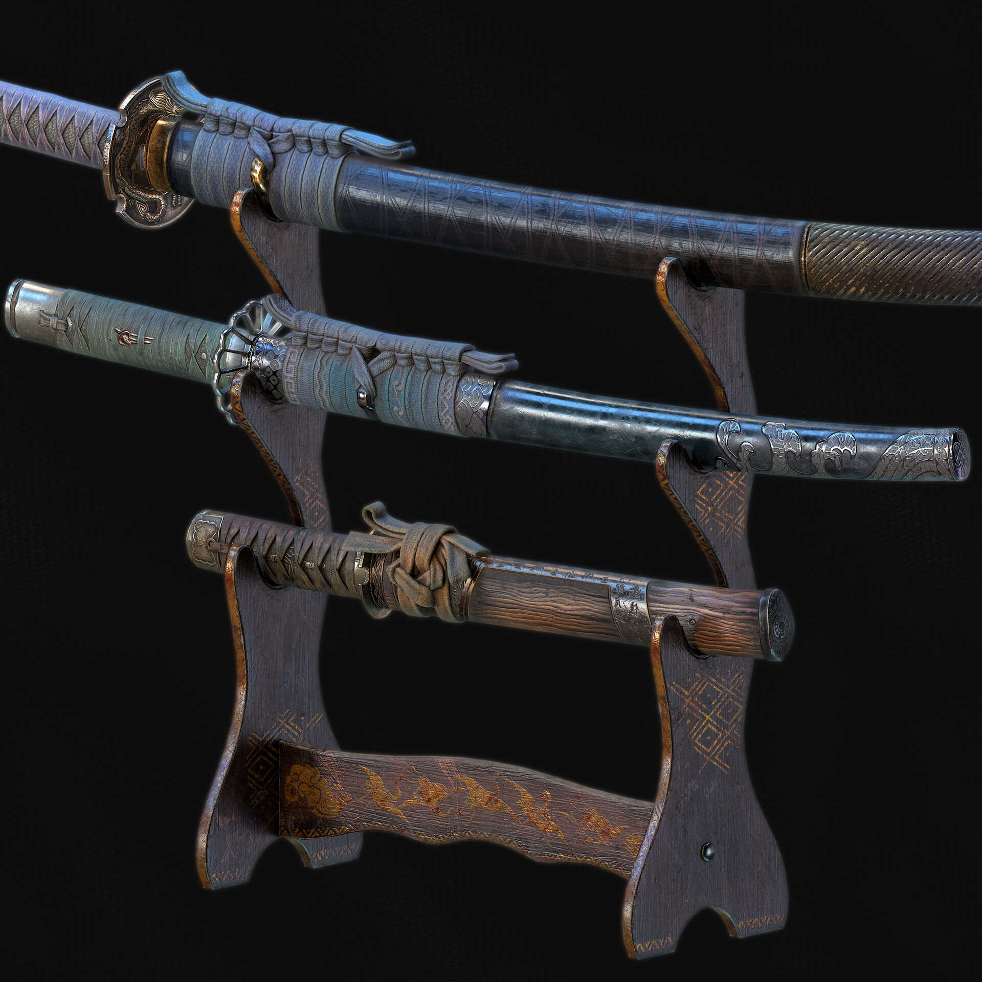 ArtStation - Sword Rack