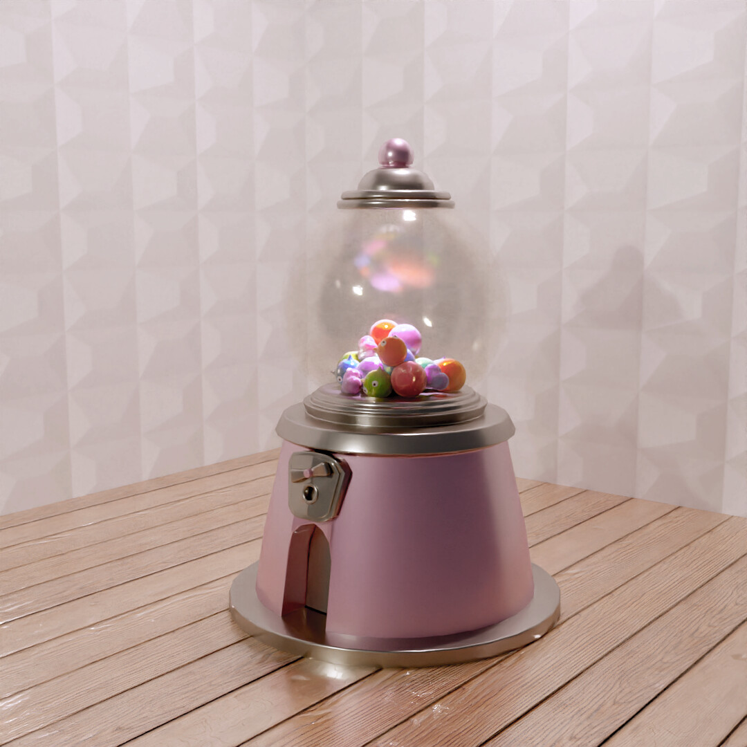 ArtStation Pink Bubblegum Machine