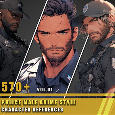 ArtStation - 360+ Original King Male Anime Style - References Pack Vol.05