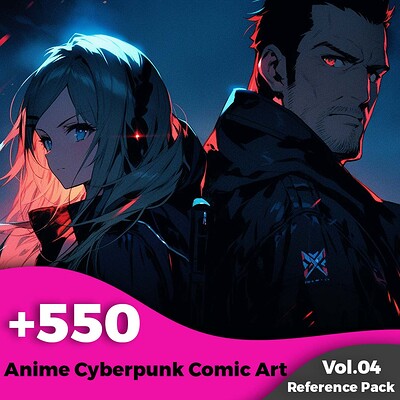 +350 Anime Cyberpunk Characters (4k)