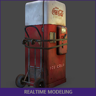 ArtStation - James Homrighausen | Vintage Coke Machine