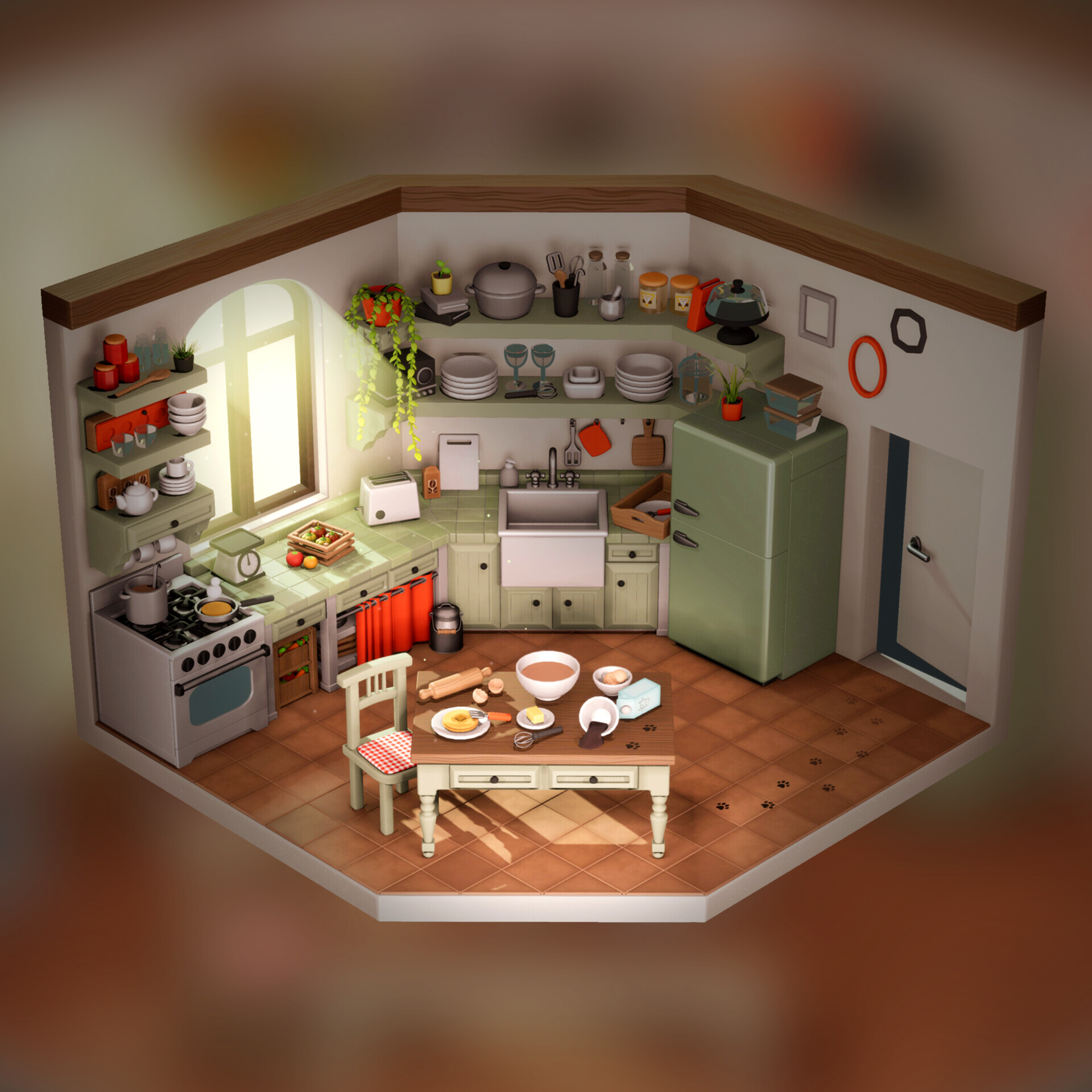 ArtStation - THe Grandma'S Kitchen