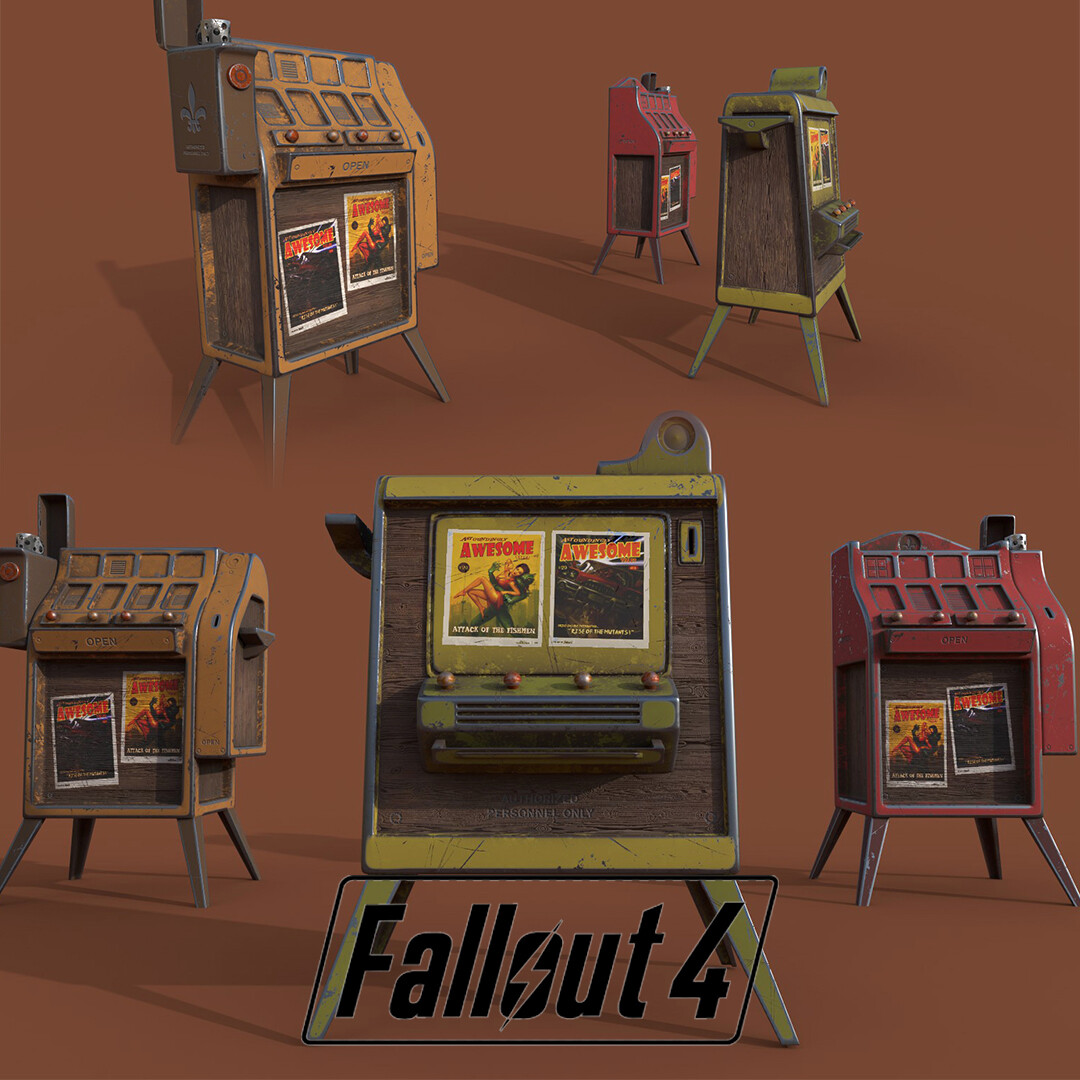 ArtStation - Fallout 4 high poly props